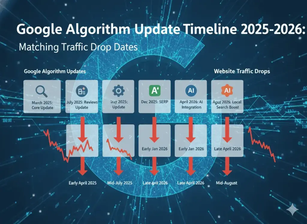 Google algorithm update timeline 2025 2026 matching traffic drop date » Ajitkumar Gupta Google algorithm update timeline 2025 2026 matching traffic drop date