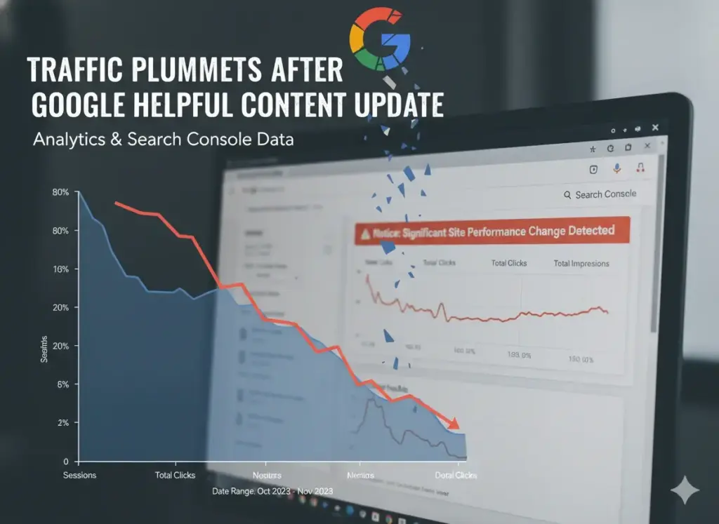 Traffic dropped after Google helpful content update in Analytics and Search » Ajitkumar Gupta Traffic dropped after Google helpful content update in Analytics and Search