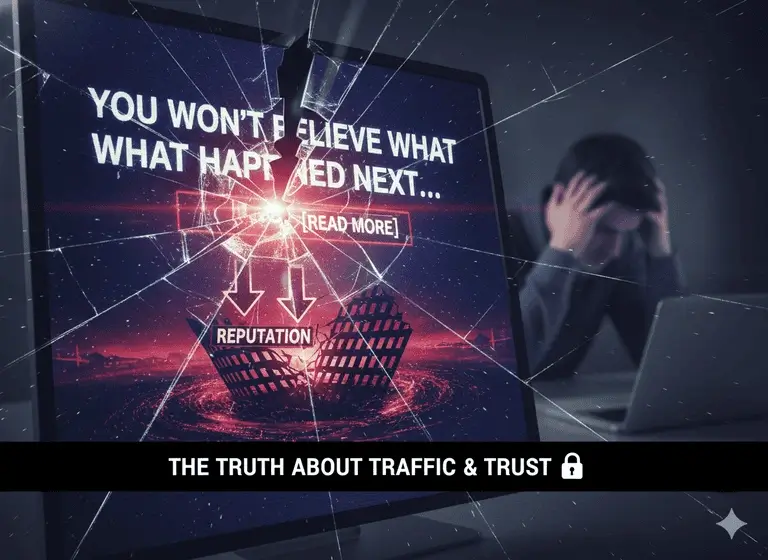 Website Has No Traffic Because You Used Clickbait That Hurt Your Reputation